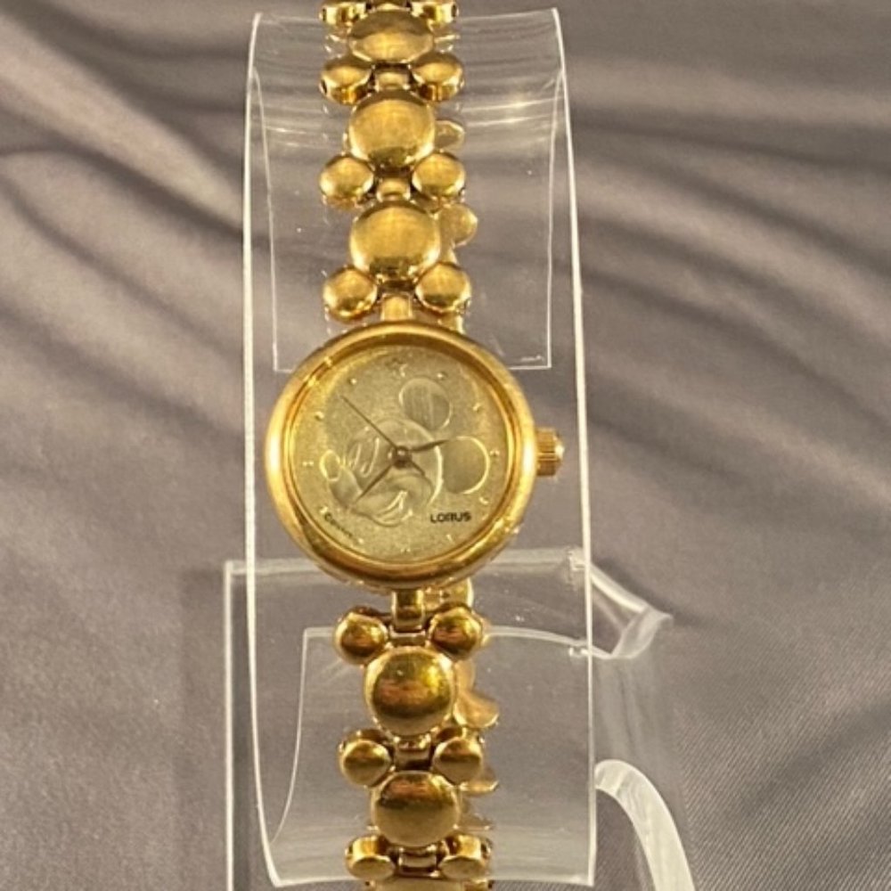Womens Gold Lorus Mickey Mouse Watch (Rare)